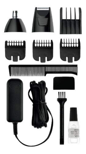 Imagen 2 de 2 de Recortadora Wahl Home Groomsman Rechargeable negra 220V