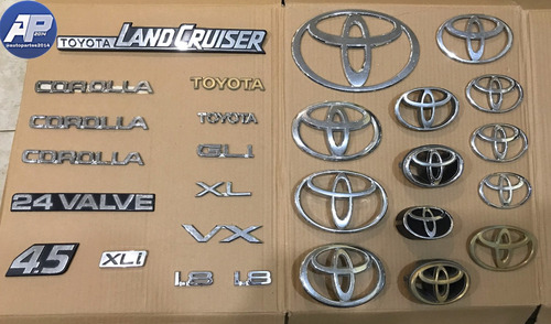 Emblema Letras Toyota Varios - Compuerta - Maletero