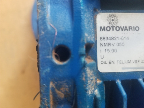 Reductor Velocidad Nmrv 050. Relación 15 A 1. Motovario. (Usado)