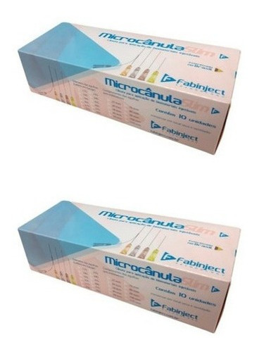 Cânula Facial Fabinject  22g X 50mm - 20 Microcânulas (2 Cx)