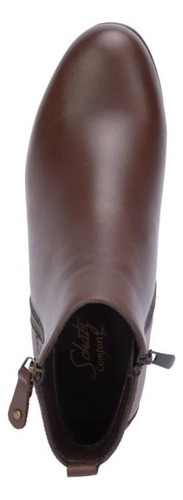 Bota De Dama Schatz Comfort Flex 1202 Color Cogñac