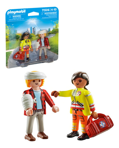 Playmobil Duo Packs Duopack Paramédico Con Paciente 71506