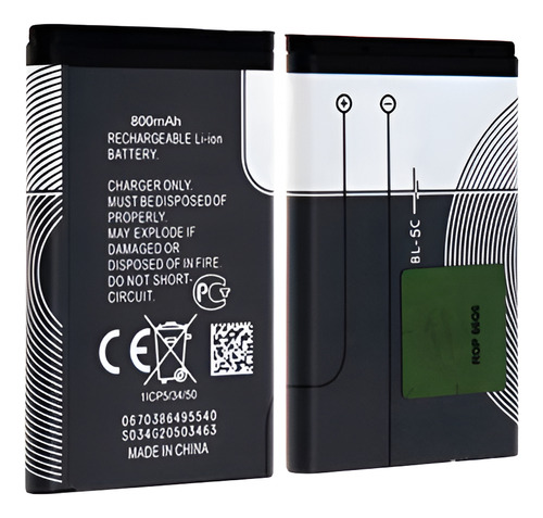 10 Unidades Batería Bl-5c Para Nokia Parlantes Portátiles