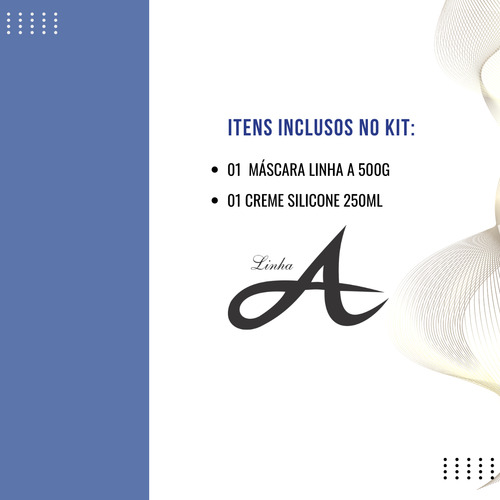 Kit Aneethun Linha A Creme De Silicone 250ml E Máscara 500g