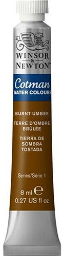 Aquarela Cotman W&n Burnt Umber Tubo 8ml 076