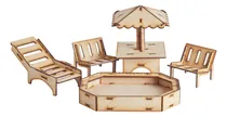 Comprar Muebles Casita De Muñecas Grandes! Combo Verano Pileta!