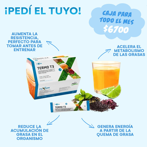 Fuxion Prunex + Termot3 + Nocarb-t Guindon Limón Y Manzana