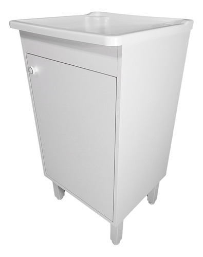 Tanque De Lavar Roupa Pequeno 26l Gabinete Mdf 46cm Montado