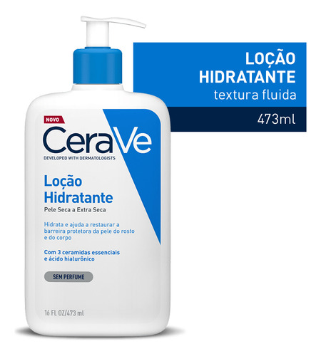 Loção Hidratante Cerave 473ml Com Ácido Hialurônico Neutra