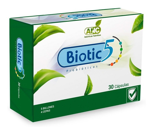 Biotic 5 Probióticos 30 Capsulas Anc. Agronewen