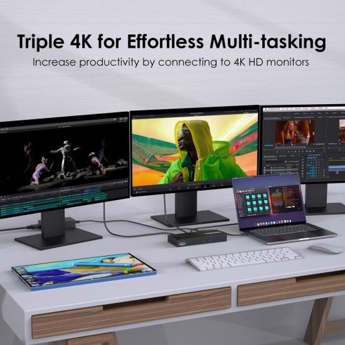 Docking Station Displaylink Wavlink Para 3 Monitores