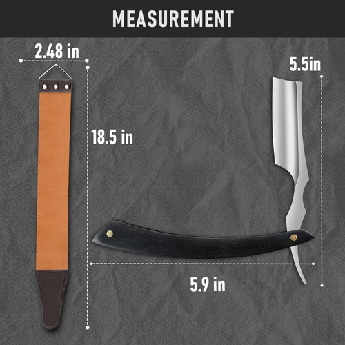 Razor Profesional De Borde Recto, Navaja De Afeitar Recta