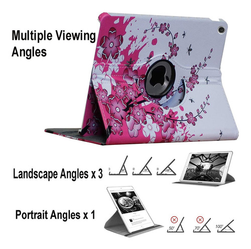 Imagen 3 de 6 de Funda Jytrend Para iPad De 10,2 Pulgadas De Color Rosa