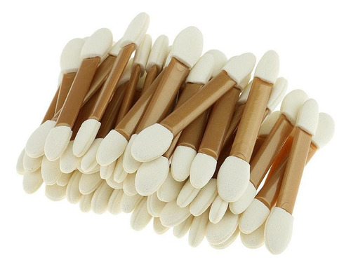 50 Pcs Ojos Delineador De Ojos Cepillo Esponja Aplicador