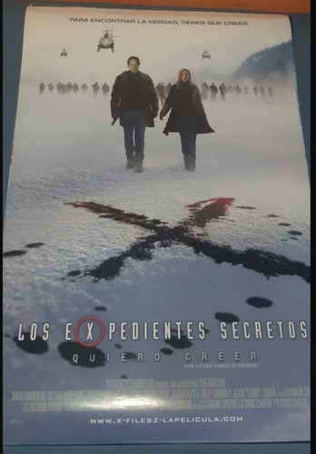 Poster Original De Cine/ X-files/ Expedientes Secretos/ 2008