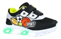 Comprar Zapatillas Footy Con Luces  Y Luz Led Abrojos Niño