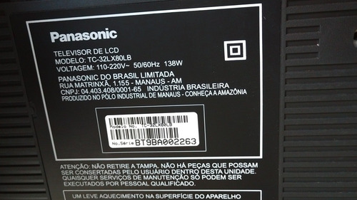 Imagem 2 de 2 de Tv Panasonic Tc-32lx80lb Com Defeito