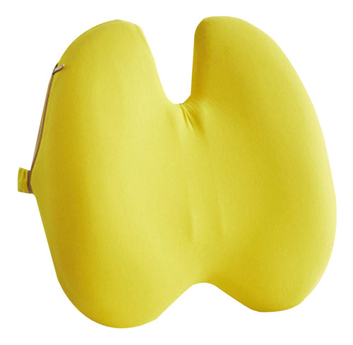 Cojín De Soporte Lumbar De Espuma Viscoelástica Amarillo