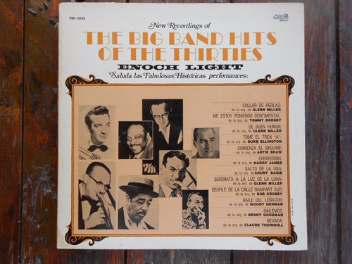 Enoch Light The Big Bands Of The Thirties Lp Vinilo  Ex