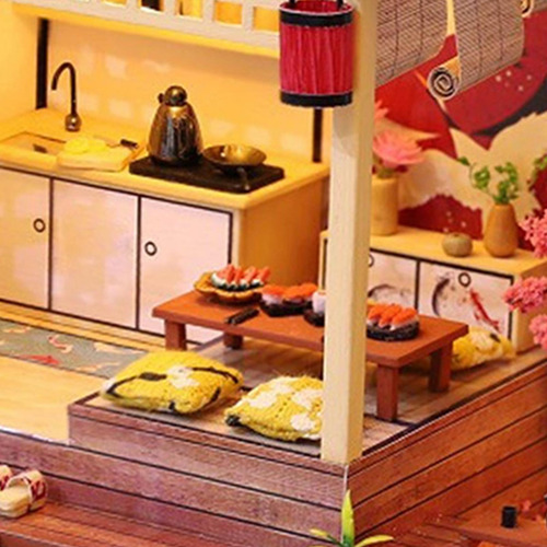 Casa De Muñecas Hecha A Mano, Rompecabezas De Madera 3d Con