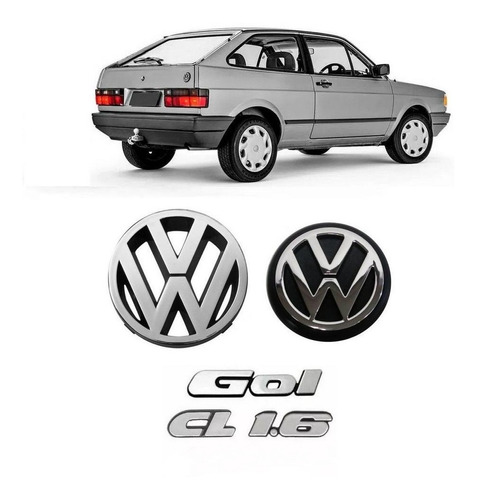Juego Insignias Volkswagen Gol Cl 1.6 G1 1991 1992 1993 1994