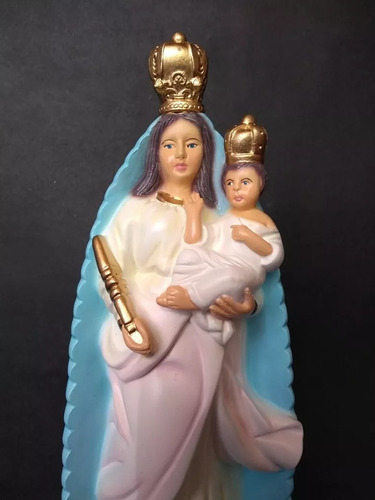 Imagem De Nossa Senhora Da Ajuda 23 Cm Cor Pintura A Mão
