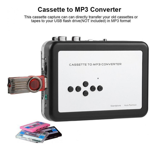 Adaptador De Captura De Cassete Usb Para Conversor De Mp3