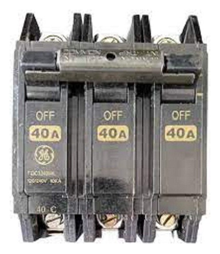 Breaker Thqc (superficial) 3x40amp General Electric