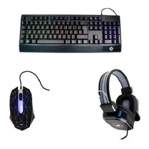 Combo Compatible Con Mouse + Teclado + Auricular 