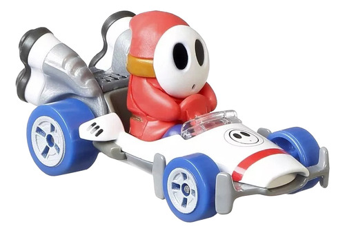 Carrinho Mario Kart Hot Wheels 1:64 - Mattel Gbg25 Cor Shy Guy B Dasher