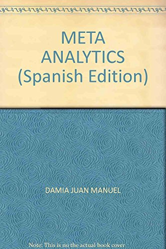 Libro Meta Analytics De Damia Juan Manuel Nobuko