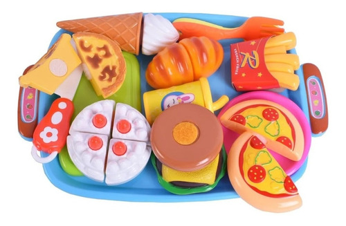 Juego De Comidas Rápidas Con Abrojo Y Bandeja El Duende Azul