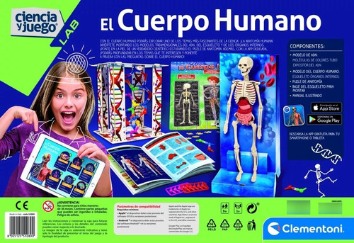 Juego De Ciencia Para Armar El Cuerpo Humano Esqueleto