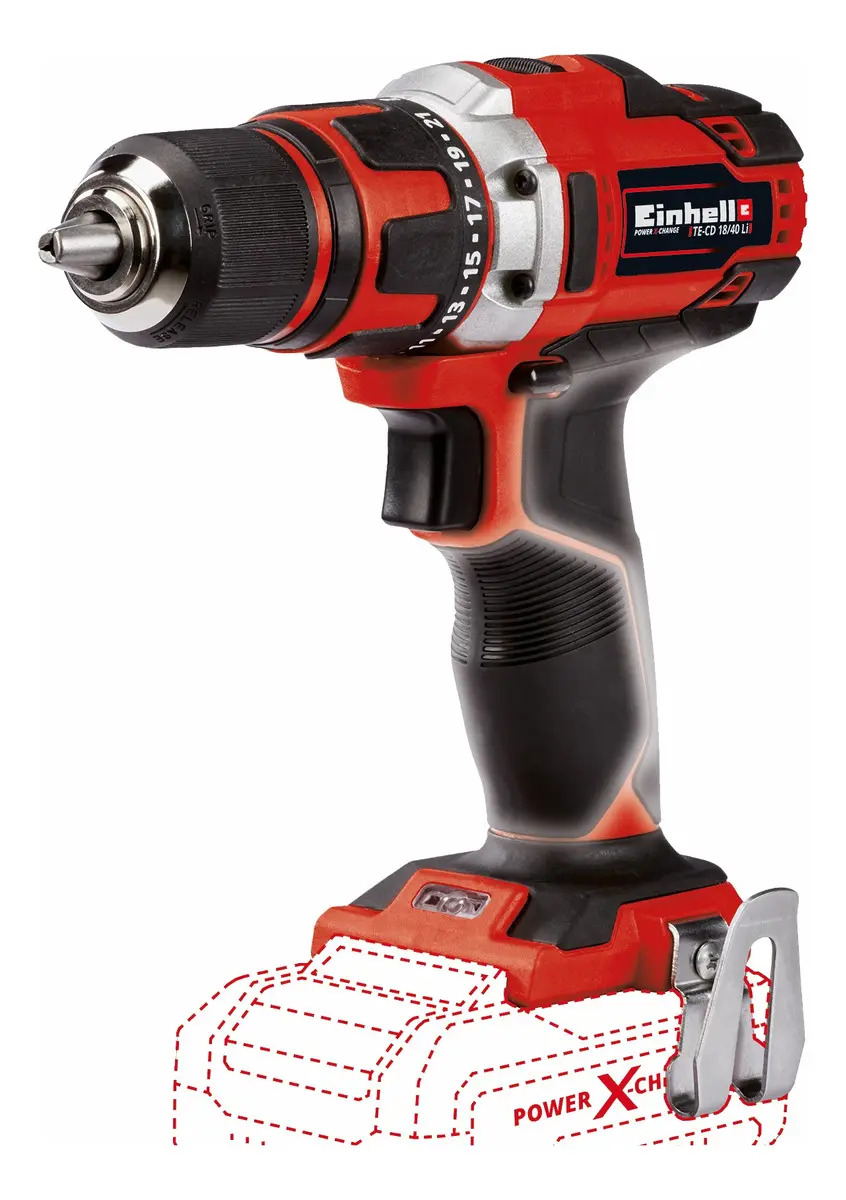 Taladro Atornillador Einhell Te-cd 18/40 Li Solo 40nm Torqu