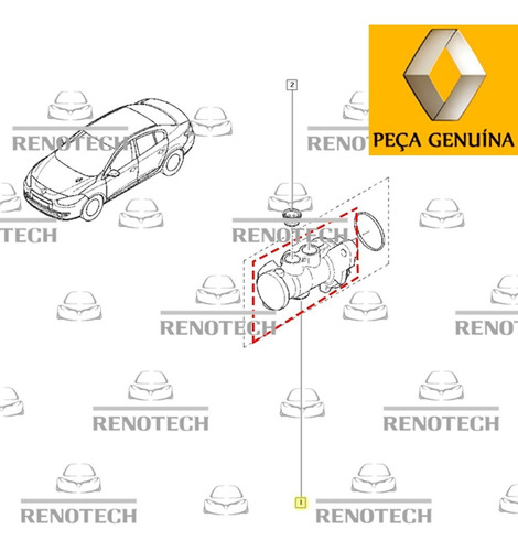 Kit Cilindro Mestre Freio Com Abs E 2 Fluidos Freio Fluence