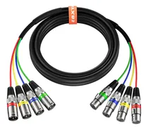Comprar Cables Xlr Snake Ebxya De 10 Pies, Micrófonos De 4 Canales Y