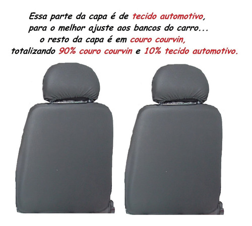 Imagem 4 de 4 de Capa Banco Couro Fiat Siena Fire 2004 2005 2006 2007