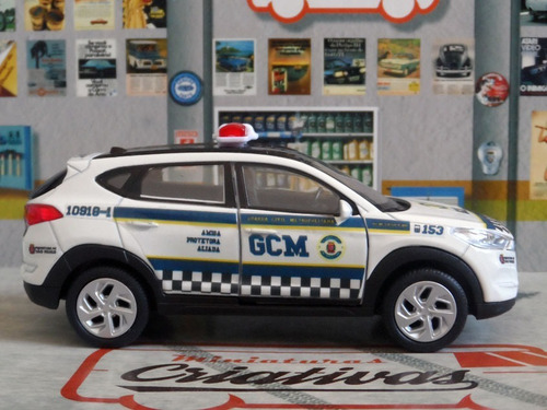 Imagem 7 de 7 de Miniatura Viatura Gcm Sp Atual - Em Metal