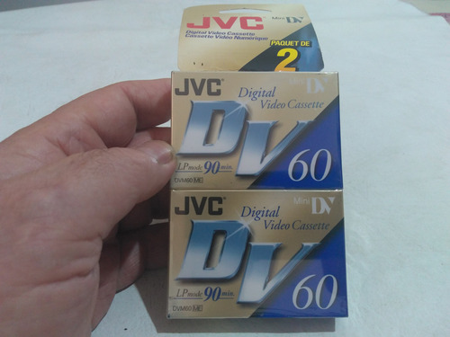Dos (2) Cassettes P/video Digital Jvc Dvm60 Mini Dv Sellados (Usado)
