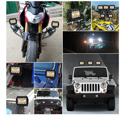 Barra Led Tipo Robot 20led 60w Doble Color 1pcs