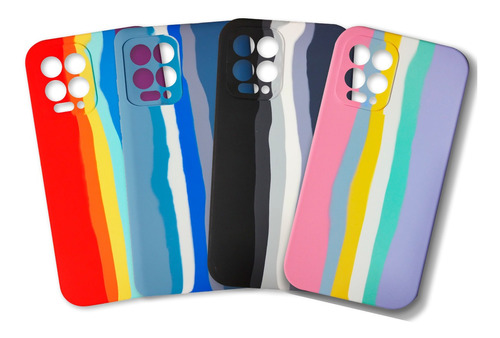 Funda Silicone Case Arcoiris | Para Equipos Motorola