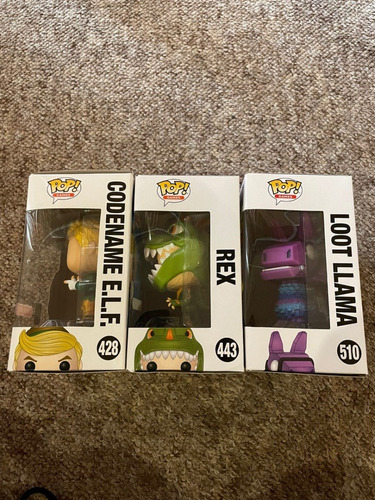 Funko Pop: Fortnite Codename Elf , Rex & Loot Llama (Usado)