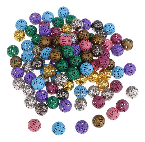 4 X 100pcs Multicolor Cuenta De Hierro Abalorio, Ornamento