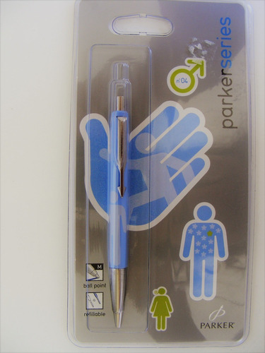 Parker Vector Series Boy Boligrafo En Azul Acero Inoxi