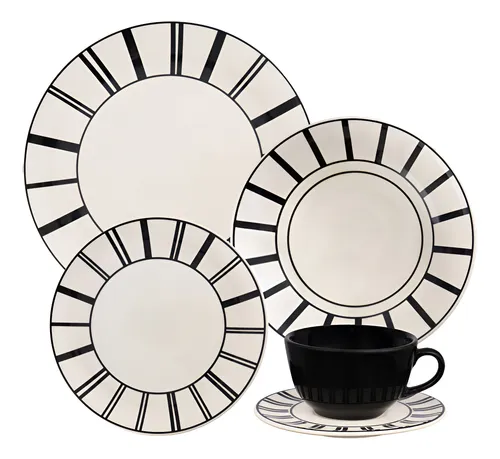 Aparelho De Jantar 20 Peças Serenata Unni Oxford