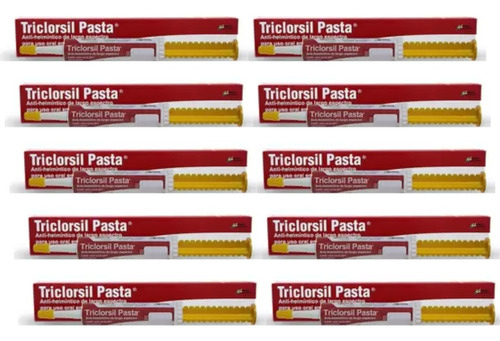 Triclorsil Pasta - 30 Gr | Vermífugo Para Equinos 10un