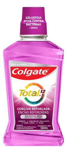 Enjuague Bucal Colgate Total 12 Encías Reforzadas De 500ml