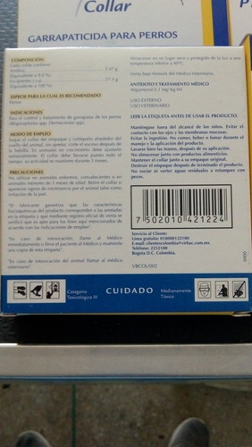 Collar Preventic. Control De Pulgas Y Garrapatas Por 3 Meses