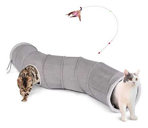 Ownpets Túnel Para Gatos De 48 Pulgadas De Largo En Forma De