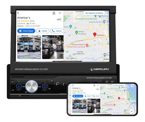 Imagen 2 de 7 de Stereo In Dash Pantalla 7 Pulgadas Bluetooth Gps Am Fm